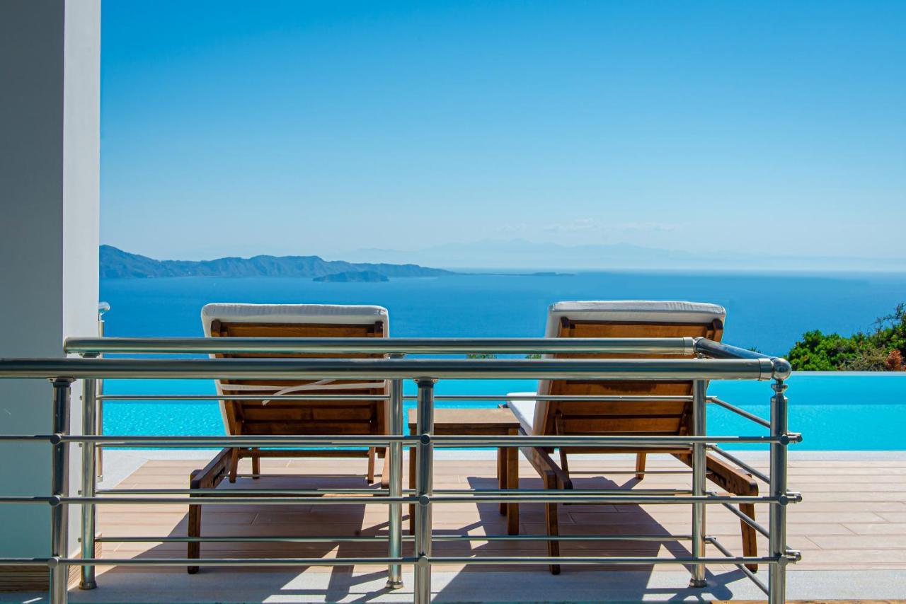 Villa Despina - Marathia View Private Luxury Villa Marathiás 외부 사진